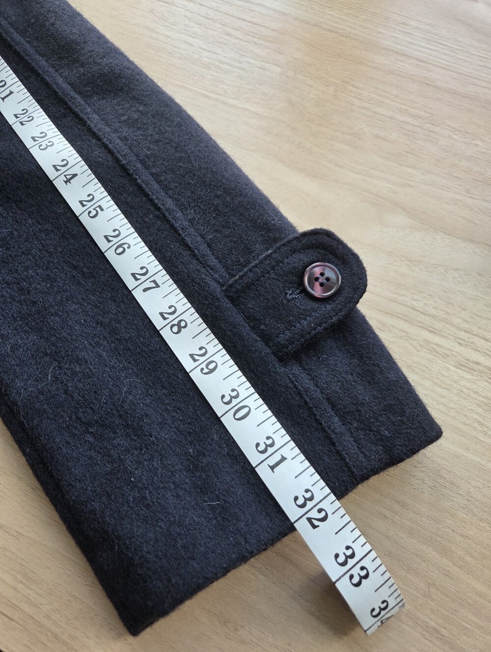 Vintage Original Loden Wasserfest Navy Wool Blend Overcoat Mens Size Medium - Picture 6 of 11